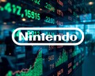 Hisse senedi göstergesinin önünde gösterilen Nintendo logosu