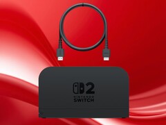 Switch 2 HDMI kablosu dock ile gösterilmiştir