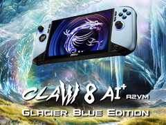 Glacier Blue Edition, MSI'ın şimdiye kadarki ikinci Claw 8 AI+ yenilemesi.
