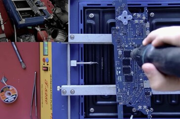 Süreç çok sayıda lehimleme ve lehim sökme işlemini içeriyordu.