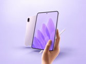 Oppo Pad Mini Matte Display Edition, bir ekran kalemiyle birlikte önden ve arkadan gösteriliyor