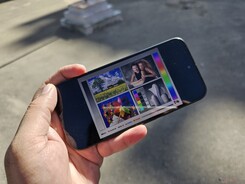 Doğrudan güneş ışığı altında dış mekan görüntüleme