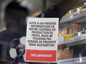 Fransa'daki bir süpermarkette siber saldırı bildirimi