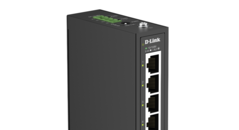 DIS-100E-05 dört Hızlı Ethernet bağlantı noktası sunar