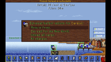 Resimde: Sid Meier's Colonization (Classic) oyunundan bir ekran görüntüsü.