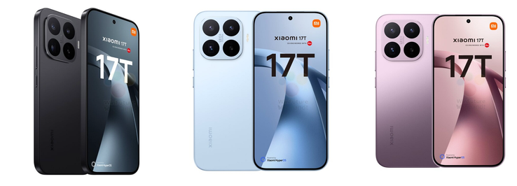 Xiaomi 17T'nin yüksek çözünürlüklü görselleri.