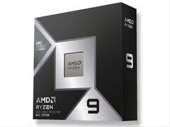 Ryzen 9 9950X3D2 CPU için perakende ambalaj.