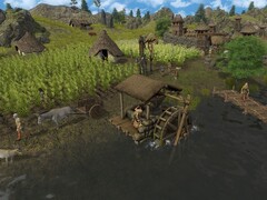 Dawn of Man'deki çeşitli karakterleri gösteren bir görüntü.