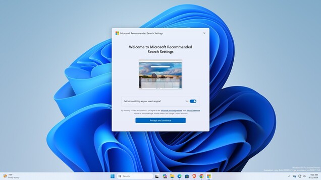 Kullanıcılardan varsayılan arama motorunu Bing olarak değiştirmelerini isteyen yeni Microsoft uygulaması