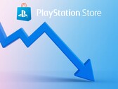 PlayStation Store fiyatlarındaki düşüşü gösteren grafik