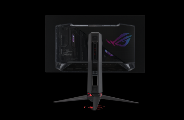 ROG Swift OLED PG27AQDPR arka tasarımı ve tripod uyumlu standı