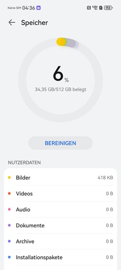 Huawei Pura 80 Ultra: Depolama