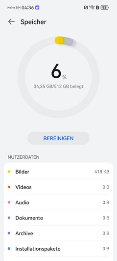 Huawei Pura 80 Ultra: Depolama