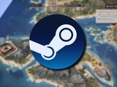 Expeditions oyunundan bir görüntü: Roma ve Steam logosu. (Resim kaynağı: Steam)