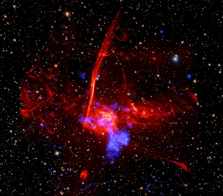 Chandra teleskobu tarafından çekilmiş bir süpernova görüntüsü.