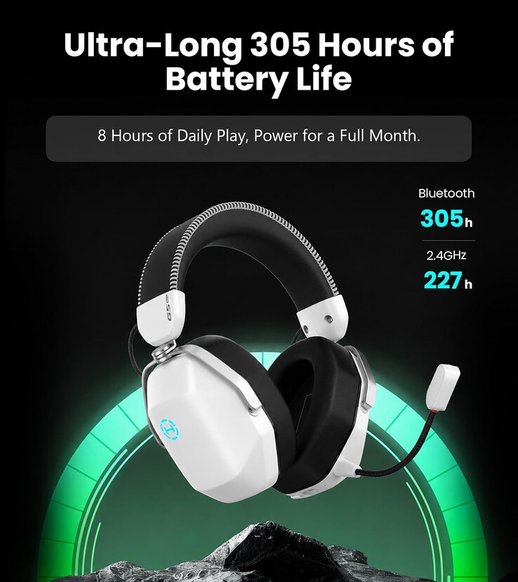 Edifier G5 Max oyun kulaklığı, 305 saate kadar pil ömrü sunuyor