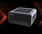 FA80G, en üst düzeyde AMD Ryzen 9 9950X3D işlemci ile sunulmaktadır. Resim: mini PC'nin ön yüzünü gösteren tanıtım resmi (düzenlenmiş).