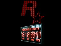 Rockstar Games logosu ve GTA 6 çıkış tarihi için geri sayan saat