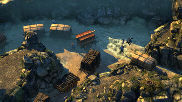 Shadow Tactics: Blades of the Shogun'daki birkaç karakteri gösteren bir görsel.