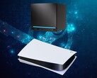 PS5 konsolunun üzerinde görülen Steam Machine