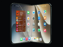 iPhone Ultra katlanabilir telefonun görsel taslağı.