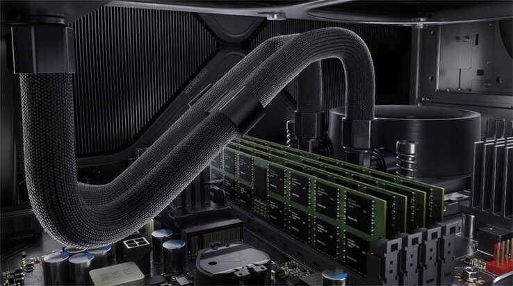 Lenovo'nun isteğe bağlı sıvı soğutma çözümünün resmi bir tasviri.