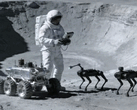 Çinli mühendisler, Ay'daki robot köpeklerin astronotlara yardımcı olabileceğini düşünüyor.