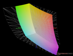 Adobe RGB'de - %67 kapsam