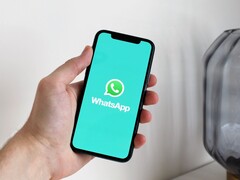 WhatsApp uygulaması açık bir akıllı telefon tutan el
