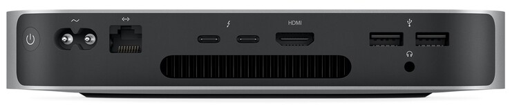 Arka: Güç kaynağı, Gigabit LAN, 2x Thunderbolt 3 (DP dahil), HDMI, 2x USB-A 3.1 Gen 2, birleşik ses jakı