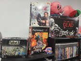 Resimlerle gösterilen bir PlayStation oyunları koleksiyonu