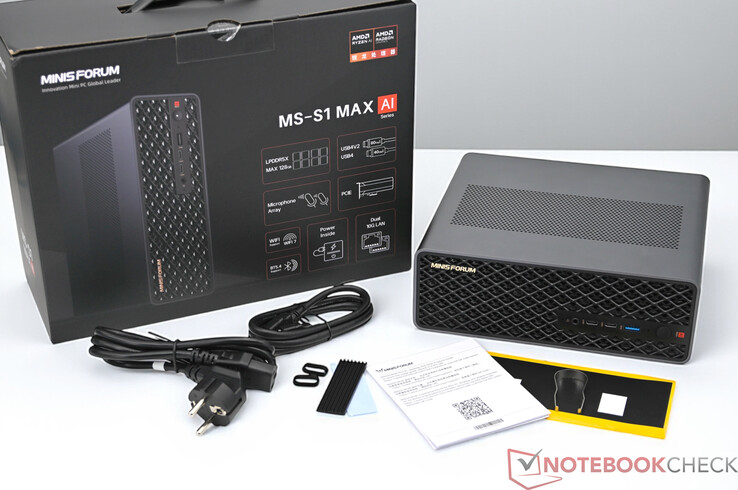 Minisforum MS-S1 Max'in teslimat kapsamı