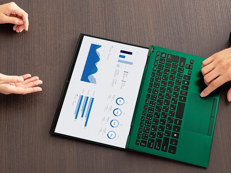 Vaio SX14-R ekranı 180 derece açılabilir.