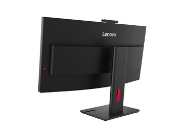 Lenovo ThinkVision T34WD monitörün arka görünümü.
