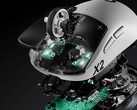 Orijinal Logitech G Pro X2 Superstrike’ın parçalara ayrılmış görünümü.