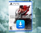 İndirme simgesiyle gösterilen Final Fantasy 7 Revelation PS5 kutusu
