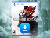 İndirme simgesiyle gösterilen Final Fantasy 7 Revelation PS5 kutusu