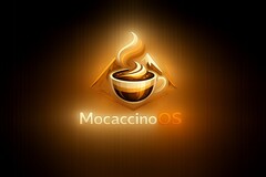 MocaccinoOS masaüstü Linux AI yapımı 26.03 sürümü için resmi olmayan logo
