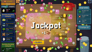 Resimde görülüyor: Scritchy Scratchy'den bir oynanış ekran görüntüsü.