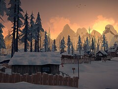 Steam'de şu anda %75 indirimli olan The Long Dark'taki bir ortamı gösteren görsel.