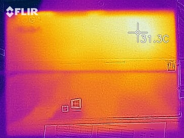 Lenovo Yoga Duet 7 13IML05 - heat map idle, back