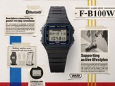 Casio’nun yeni F-B100W saatleri, klasik F-91W tasarımına Bluetooth ve adım sayma özelliğini getiriyor