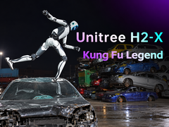 Unitree'nin robotu oldukça sert vuruyor...kelimenin tam anlamıyla