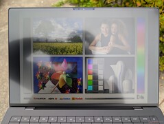 Açık havada parlak bulutlu havada. Daha az parlama nedeniyle görünürlük OLED panele göre daha iyidir