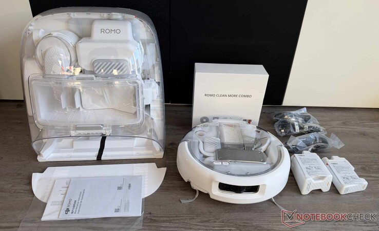 DJI Romo P2 Clean More Combo paket içeriği
