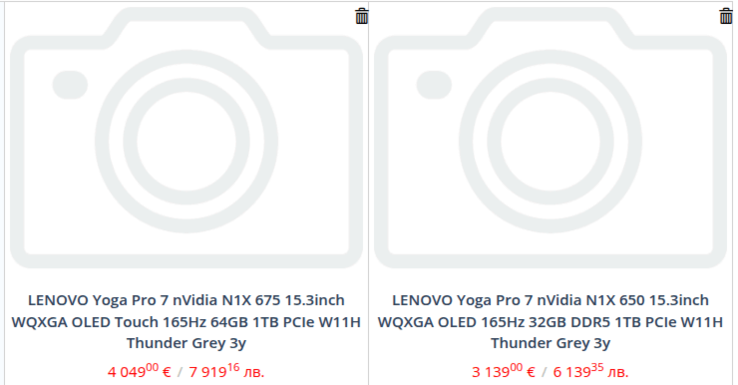 Bir perakendeci sızıntısı, Lenovo Yoga Pro 7 için iki Nvidia N1X modelini ve yüksek fiyatları şimdiden ortaya çıkardı