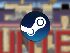 Steam logosunun üzerine yerleştirilmiş oyun fragmanından bir ekran görüntüsü.