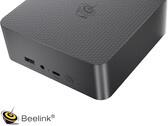 EQi13'ün yeni konfigürasyonu 16 GB RAM ile geliyor ve fiyatı 499 dolar. Resimde: mini PC'nin ön yüzünü gösteren tanıtım fotoğrafı.