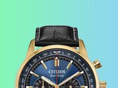 Citizen’ın yeni Racing Chronograph modeli, mavi kadranı altın tonlu kasayla buluşturuyor.