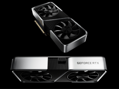 GeForce RTX 3060 Founders Edition GPU'nun işlenmiş bir görüntüsü